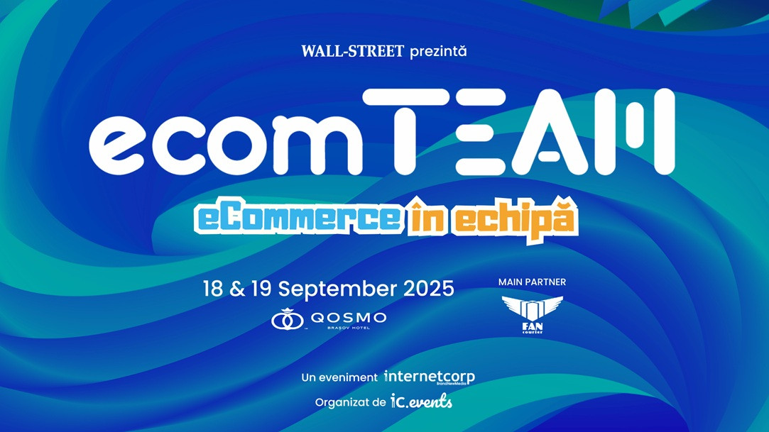 Brașov găzduiește a 15-a ediție ecomTEAM: eCommerce în echipă - evenimentul dedicat colaborării în e-commerce
