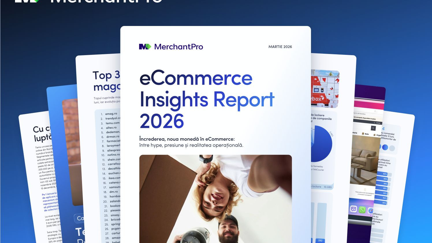 Cifre importante din comerțul online românesc. MerchantPro eCommerce Insights: Topul celor mai vizitate magazine, valoarea la care a ajuns piața de e-commerce și ce provocări sunt